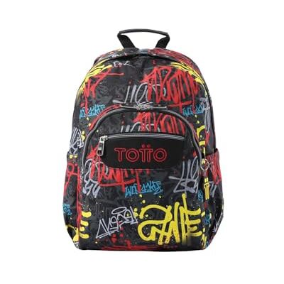 Totto MA04ECO021-2416N-6CS rugzak voor kinderen, uniseks, grijs, maat L, Grijs, L Totto MA04ECO021-2416N-6CS rugzak voor kinderen, uniseks, grijs, maat L, Grijs, L