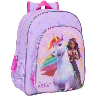SAFTA Unicorn Academy Schoolrugzak voor kinderen, aanpasbaar aan de kinderwagen, ideaal voor kinderen van schoolleeftijd, comfortabel en veelzijdig, kwaliteit en duurzaamheid, 32 x 12 x 38 cm, Lila, M SAFTA Unicorn Academy Schoolrugzak voor kinderen, aanpasbaar aan de kinderwagen, ideaal voor kinderen van schoolleeftijd, comfortabel en veelzijdig, kwaliteit en duurzaamheid, 32 x 12 x 38 cm, Lila, M