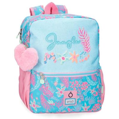 Enso Jungle Mood Rugzak, casual, blauw, 27 x 33 x 11 cm, polyester Enso Jungle Mood Rugzak, casual, blauw, 27 x 33 x 11 cm, polyester
