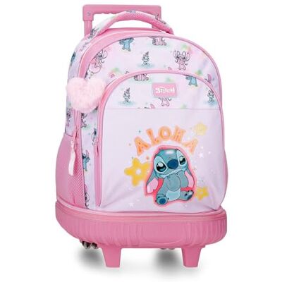 Disney Joumma Stitch You & Me Compact 2-Wheel Rugzak Mauve 32x45x21 cm Polyester Disney Joumma Stitch You & Me Compact 2-Wheel Rugzak Mauve 32x45x21 cm Polyester