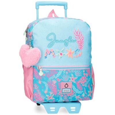 Enso Jungle Mood Rugzak, casual, blauw, 27 x 33 x 11 cm, polyester Enso Jungle Mood Rugzak, casual, blauw, 27 x 33 x 11 cm, polyester
