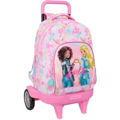 SAFTA Barbie Painterly Grote rugzak met wielen, compact, afneembaar, ideaal voor kinderen van verschillende leeftijden, comfortabel en veelzijdig, kwaliteit en duurzaamheid, 33 x 22 x 45 cm, SAFTA Barbie Painterly Grote rugzak met wielen, compact, afneembaar, ideaal voor kinderen van verschillende leeftijden, comfortabel en veelzijdig, kwaliteit en duurzaamheid, 33 x 22 x 45 cm,