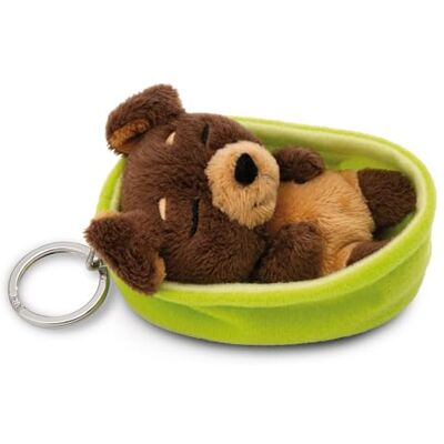 Nici - 49990 Sleeping Pets Hundenøkkelring - Brown - 8 cm - Keychain Nici - 49990 Sleeping Pets Hundenøkkelring - Brown - 8 cm - Keychain