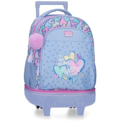 MOVOM Best Wishes Afneembaar Compacte Rugzak 2 Wielen Paars 32x45x21 cm Polyester 30.2L MOVOM Best Wishes Afneembaar Compacte Rugzak 2 Wielen Paars 32x45x21 cm Polyester 30.2L