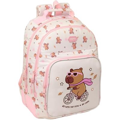 SAFTA Capibara Schoolrugzak voor kinderen, ideaal voor kinderen van verschillende leeftijden, comfortabel en veelzijdig, kwaliteit en duurzaamheid, 32 x 15 x 42 cm SAFTA Capibara Schoolrugzak voor kinderen, ideaal voor kinderen van verschillende leeftijden, comfortabel en veelzijdig, kwaliteit en duurzaamheid, 32 x 15 x 42 cm