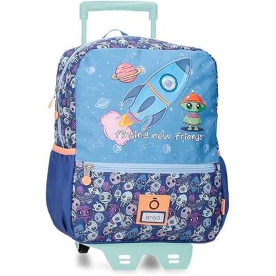 Enso New Friends rugzak, casual, blauw, 27 x 33 x 11 cm, polyester Enso New Friends rugzak, casual, blauw, 27 x 33 x 11 cm, polyester