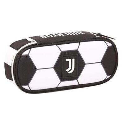 JUVENTUS Seven School Round Plus Pennenetui, wit en zwart, ritssluiting, kinderen en jongeren, school en vrije tijd, Zwart, Eén maat, Klassiek JUVENTUS Seven School Round Plus Pennenetui, wit en zwart, ritssluiting, kinderen en jongeren, school en vrije tijd, Zwart, Eén maat, Klassiek