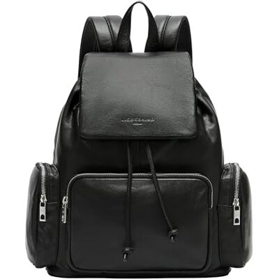 LIEBESKIND BERLIN Leren rugzak vrijetijdsrugzak Maia Backpack Black zwart LIEBESKIND BERLIN Leren rugzak vrijetijdsrugzak Maia Backpack Black zwart