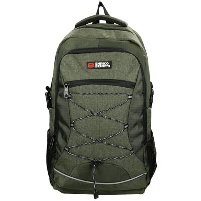 Enrico Benetti Yellow Stone 62128029 Rugzak polyester laptop 17 inch Olijf, Olijf, Medium, Klassiek Enrico Benetti Yellow Stone 62128029 Rugzak polyester laptop 17 inch Olijf, Olijf, Medium, Klassiek