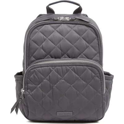 Vera Bradley Women's, Performance Twill Small Backpack, Shadow Gray, One Size Vera Bradley Women's, Performance Twill Small Backpack, Shadow Gray, One Size