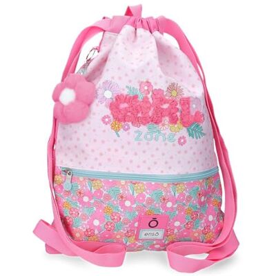 Enso Girl Zone Rugzak met Rits Fuchsia 35x46x1 cm Polyester 1.6L Enso Girl Zone Rugzak met Rits Fuchsia 35x46x1 cm Polyester 1.6L