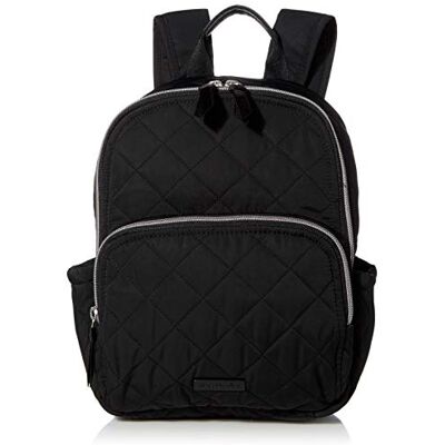 Vera Bradley Women's Performance Twill Small Backpack, Classic Black, One Size Vera Bradley Women's Performance Twill Small Backpack, Classic Black, One Size