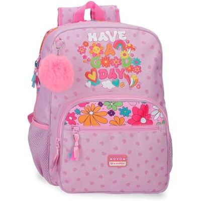 MOVOM Good Day Schoolrugzak Aanpasbaar aan Trolley Mauve 30x38x12 cm Polyester 13.7L MOVOM Good Day Schoolrugzak Aanpasbaar aan Trolley Mauve 30x38x12 cm Polyester 13.7L