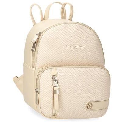 Pepe Jeans Sprig Casual rugzak, beige, 20 x 25,5 x 10 cm, kunstleer, 5,1 l van Joumma Bags, Beige, Eén maat, Casual rugzak Pepe Jeans Sprig Casual rugzak, beige, 20 x 25,5 x 10 cm, kunstleer, 5,1 l van Joumma Bags, Beige, Eén maat, Casual rugzak