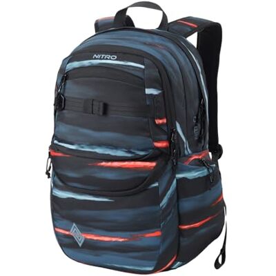 NITRO Future Hero schoolrugzak met organizer, schooltas, dagrugzak met 17 inch laptopvak, Acid Dawn, 35 L, Casual NITRO Future Hero schoolrugzak met organizer, schooltas, dagrugzak met 17 inch laptopvak, Acid Dawn, 35 L, Casual