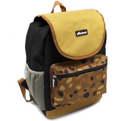 Les Déglingos Rolltop Tiger, rugzak met klep, uniseks, kinderen, 29/16/39 cm Les Déglingos Rolltop Tiger, rugzak met klep, uniseks, kinderen, 29/16/39 cm