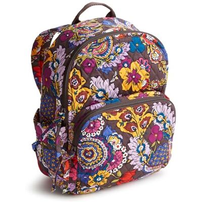 Vera Bradley Women's Premium Cotton Small Banbury Backpack, Colorful Bouquet, One Size Vera Bradley Women's Premium Cotton Small Banbury Backpack, Colorful Bouquet, One Size