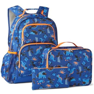 Amazon Essentials Schoolrugzakset voor Kinderen, met Lunchtas en Pennenetui, Scheurbestendige Dagrugzak voor Scholieren met Meerdere Vakken, Bundel Schoolbenodigdheden, Marineblauw, 3-delige Set Amazon Essentials Schoolrugzakset voor Kinderen, met Lunchtas en Pennenetui, Scheurbestendige Dagrugzak voor Scholieren met Meerdere Vakken, Bundel Schoolbenodigdheden, Marineblauw, 3-delige Set