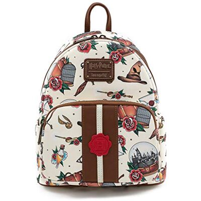 Loungefly Harry Potter Tattoo Art Mini Backpack, multicolor, One Size Loungefly Harry Potter Tattoo Art Mini Backpack, multicolor, One Size