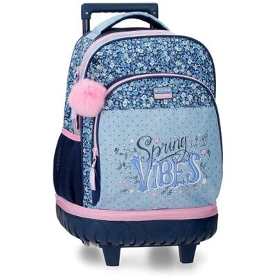 MOVOM Spring Vibes Compact 2-Wheel Rugzak Marineblauw 32x43x21 cm Polyester 28.9L MOVOM Spring Vibes Compact 2-Wheel Rugzak Marineblauw 32x43x21 cm Polyester 28.9L