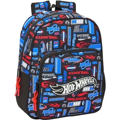 SAFTA Hot Wheels Schoolrugzak voor kinderen, ideaal voor kinderen van verschillende leeftijden, comfortabel en veelzijdig, kwaliteit en duurzaamheid, 27 x 10 x 33 cm, Meerkleurig, M, Casual SAFTA Hot Wheels Schoolrugzak voor kinderen, ideaal voor kinderen van verschillende leeftijden, comfortabel en veelzijdig, kwaliteit en duurzaamheid, 27 x 10 x 33 cm, Meerkleurig, M, Casual