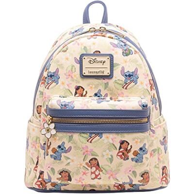 Loungefly Disney Lilo en Stitch Hula Dance Mini Rugzak, Veelkleurig, One Size, Wdbk2415, Multi kleuren, One Size, Wdbk2415 Loungefly Disney Lilo en Stitch Hula Dance Mini Rugzak, Veelkleurig, One Size, Wdbk2415, Multi kleuren, One Size, Wdbk2415