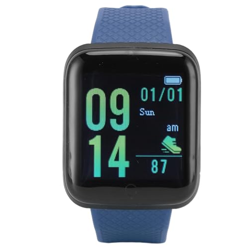 Jectse Activity Tracker Slaapmonitor Calorieteller IP65 Waterdichte Fitnesstracker voor Heren Dames (BLUE)