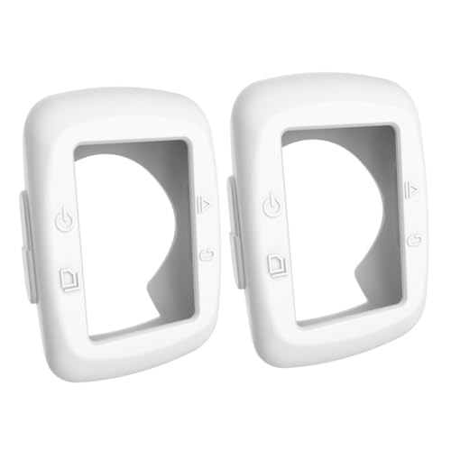 Uonlytech 2 Stuks Fietscomputer Hoes 500 Accessoires Voor Fietscomputers Computer Accessoires Fietscomputer Koffer 200 Smartwatch-accessoires Geval Fietskoffer Horloge Wit E500 Beschermkap