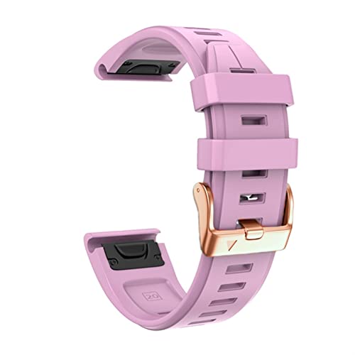 CZKE 20 mm Fenix 6s Pro horlogebanden voor Garmin QuickFit horlogeband (kleur: roze, maat: 20 mm)