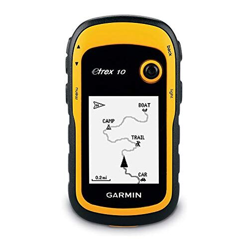 Garmin eTrex10, GPS Handheld, Wandelnavigatie, Toestel voor Hiken en Geocaching, Waterdicht, Wereldkaart