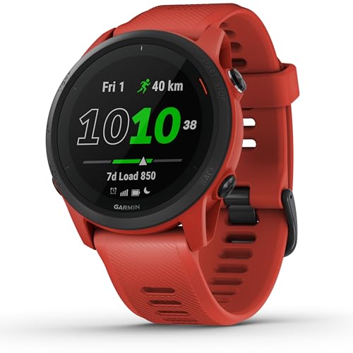 Garmin Forerunner 745, Smartwatch, Hardloophorloge, Ingebouwde GPS, Magma Red