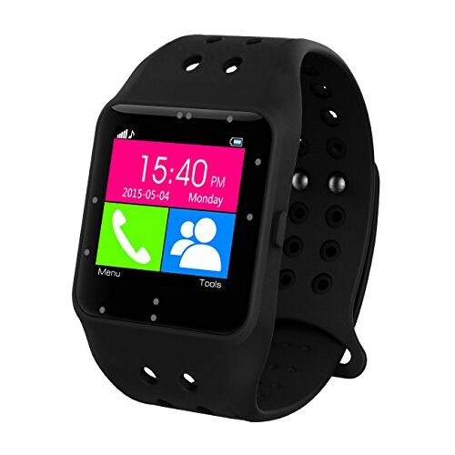 PRIXTON Pripúblicsw11 Smartwatch, 1,3 inch, Bluetooth, iOS, Android, zwart