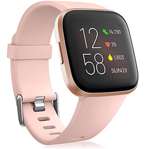 Oielai voor Fitbit Versa 2 Bandje/Fitbit Versa Bandje, Siliconen Sport Classic Vervangende Bandjes Compatibel met Fitbit Versa Lite/Fitbit Versa 2/Fitbit Versa voor Dames Heren