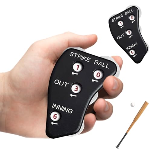 ZHOUBINGBING 2 stks honkbal scheidsrechter clicker 4 wiel honkbal scheidsrechter advertenties aanpassen Basball -Counter -clicker met lanyard voor coachgebruik van scoreboekjes