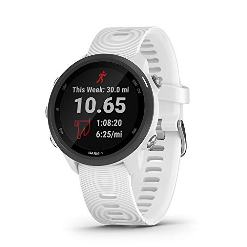 Garmin Forerunner 245 Music Hardloophorloge, Sporthorloge, Met GPS Tracker, Geschikt voor Hardlopen, Wit (Gereviseerd)