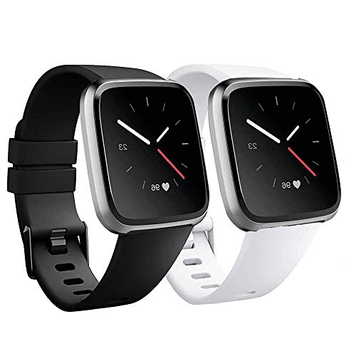 MAKACTUA Compatibel met Fitbit Versa Band/Fitbit Versa 2 Strap/Fitbit Versa Lite Strap Vrouwen Mannen, Zachte Siliconen Sport Vervangende Bandjes voor Fitbit Versa 2 /Fitbit Versa/Fitbit Versa