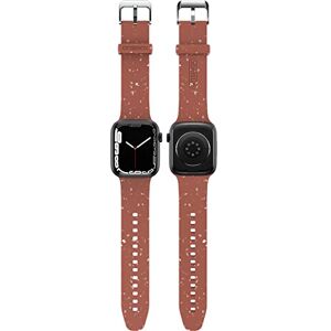 Otterbox Terrus Band for Apple Watch 44/45/46mm, Replacement Durable Soft Touch Silicone Strap for Apple Watch, with vivid flecks made of recycled material, Red Otterbox Terrus Band for Apple Watch 44/45/46mm, Replacement Durable Soft Touch Silicone Strap for Apple Watch, with vivid flecks made of recycled material, Red