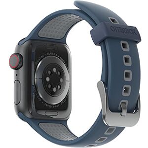 Otterbox horlogeband voor de hele dag voor Apple Watch 40/41/42mm, vervangende duurzame, zachte siliconen band voor Apple Watch, Blauw/Grijs Otterbox horlogeband voor de hele dag voor Apple Watch 40/41/42mm, vervangende duurzame, zachte siliconen band voor Apple Watch, Blauw/Grijs