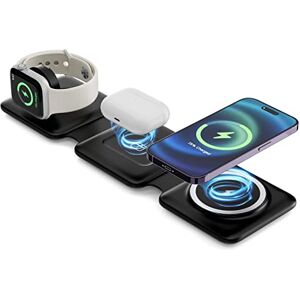 SUTOUG 3-in-1 draadloze oplader, magnetisch laadstation met 18 W snelle adapter voor iPhone 14/13/12-serie, Samsung Note/Mate/Pixel/S20/S21-serie, AirPods Pro/3/2, Apple Watch 2/3/4/5/SE/6/7/8, zwart SUTOUG 3-in-1 draadloze oplader, magnetisch laadstation met 18 W snelle adapter voor iPhone 14/13/12-serie, Samsung Note/Mate/Pixel/S20/S21-serie, AirPods Pro/3/2, Apple Watch 2/3/4/5/SE/6/7/8, zwart
