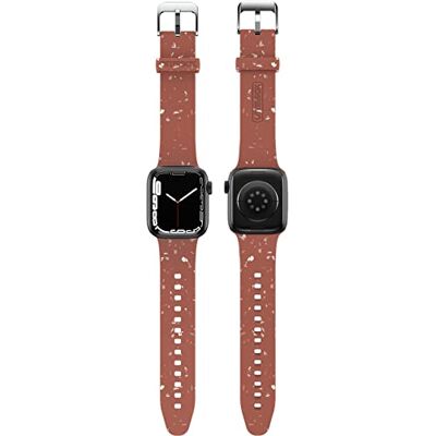 Otterbox Terrus Band for Apple Watch 40/41/42mm, Replacement Durable Soft Touch Silicone Strap for Apple Watch, with vivid flecks made of recycled material, Red Otterbox Terrus Band for Apple Watch 40/41/42mm, Replacement Durable Soft Touch Silicone Strap for Apple Watch, with vivid flecks made of recycled material, Red