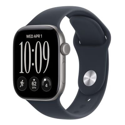Apple Watch Series 12 GPS, Smartwatch van Spacegrijs aluminium 42‐mm kast, Marineblauw sportbandje (S/M), Gezondheid + Conditie + Slaap bijhouden, Hartslag, Veiligheid Apple Watch Series 12 GPS, Smartwatch van Spacegrijs aluminium 42‐mm kast, Marineblauw sportbandje (S/M), Gezondheid + Conditie + Slaap bijhouden, Hartslag, Veiligheid