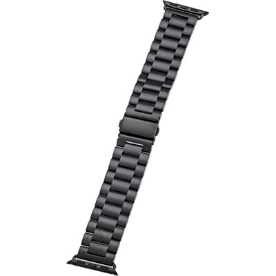 Peter Jäckel Horlogebandje voor Apple Watch 40 mm (Series 4/5)/38 mm (Series 1/2/3) roestvrij staal zwart Peter Jäckel Horlogebandje voor Apple Watch 40 mm (Series 4/5)/38 mm (Series 1/2/3) roestvrij staal zwart