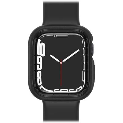 Otterbox Watch Bumper voor Apple Watch 8/7-41mm, Zwart Schokbestendig, valbestendig, slanke beschermende hoes voor Apple Watch, beschermt het scherm en de randen Otterbox Watch Bumper voor Apple Watch 8/7-41mm, Zwart Schokbestendig, valbestendig, slanke beschermende hoes voor Apple Watch, beschermt het scherm en de randen
