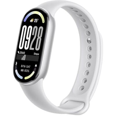XIAOMI Smart Band 10 fitnesstracker, 1,75 inch AMOLED-display, 21 dagen batterijduur, 150+ sportmodi, hartslag- en slaapbewaking, elektronisch kompas, 5 ATM waterdicht, 2 jaar garantie zilver XIAOMI Smart Band 10 fitnesstracker, 1,75 inch AMOLED-display, 21 dagen batterijduur, 150+ sportmodi, hartslag- en slaapbewaking, elektronisch kompas, 5 ATM waterdicht, 2 jaar garantie zilver