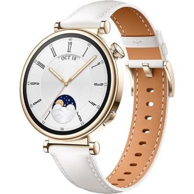 Huawei - Watch GT 4 - Goud - Wit bandje - Smartwatch Huawei - Watch GT 4 - Goud - Wit bandje - Smartwatch