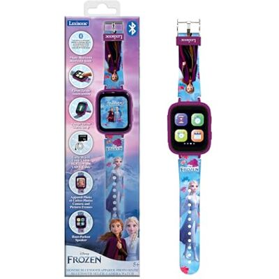 Lexibook Frozen Bluetooth Horloge DMW071FZ Kleurendisplay, camera, 8 GB geheugenkaart Lexibook Frozen Bluetooth Horloge DMW071FZ Kleurendisplay, camera, 8 GB geheugenkaart