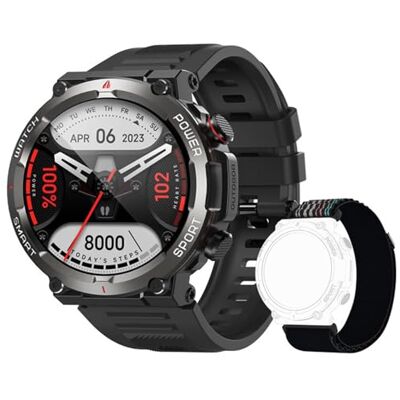Blackview Fitnesshorloge van 1,39 inch voor mannen en vrouwen met zuurstofverzadiging en slaapbewaking, 100 sportmodi, IP68 waterdicht (beschikbaar voor iOS en Android). Blackview Fitnesshorloge van 1,39 inch voor mannen en vrouwen met zuurstofverzadiging en slaapbewaking, 100 sportmodi, IP68 waterdicht (beschikbaar voor iOS en Android).