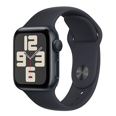 Apple Watch SE (2e generatie, 2023) (GPS 40 mm) Smartwatch Kast van middernacht aluminium Middernacht sportbandje M/L. Conditie en slaap bijhouden, ongelukdetectie, hartritme monitoren Apple Watch SE (2e generatie, 2023) (GPS 40 mm) Smartwatch Kast van middernacht aluminium Middernacht sportbandje M/L. Conditie en slaap bijhouden, ongelukdetectie, hartritme monitoren