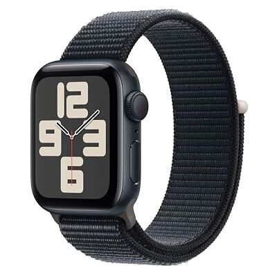 Apple Watch SE (2e generatie, 2023) (GPS 40 mm) Smartwatch Kast van middernacht aluminium Middernacht geweven sportbandje. Conditie en slaap bijhouden, ongelukdetectie, CO₂-neutraal Apple Watch SE (2e generatie, 2023) (GPS 40 mm) Smartwatch Kast van middernacht aluminium Middernacht geweven sportbandje. Conditie en slaap bijhouden, ongelukdetectie, CO₂-neutraal