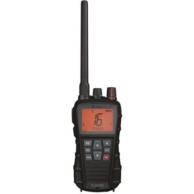 Cobra BlueBound 350 Handheld Zwevende VHF Marine Radio 6 Watt, Float n ' Flash, IPX7 Waterdicht, Dompelbaar, Dag/Nacht LCD-display, Geheugenscan, Tri-Watch, Zwart Cobra BlueBound 350 Handheld Zwevende VHF Marine Radio 6 Watt, Float n ' Flash, IPX7 Waterdicht, Dompelbaar, Dag/Nacht LCD-display, Geheugenscan, Tri-Watch, Zwart
